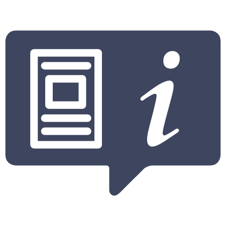 Content Notice Icon (Grey "i")