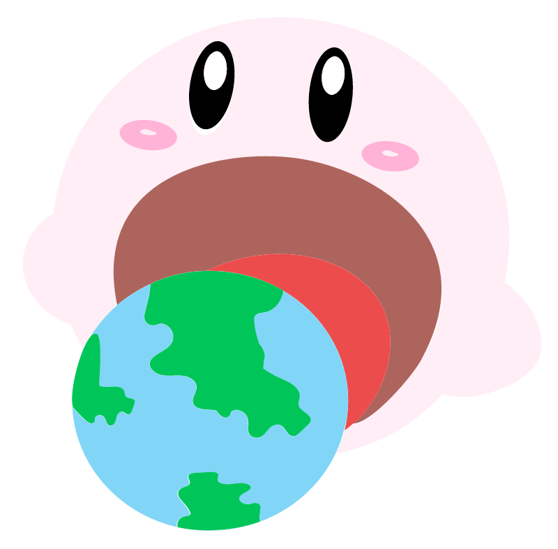 Kirby Swallows Earth