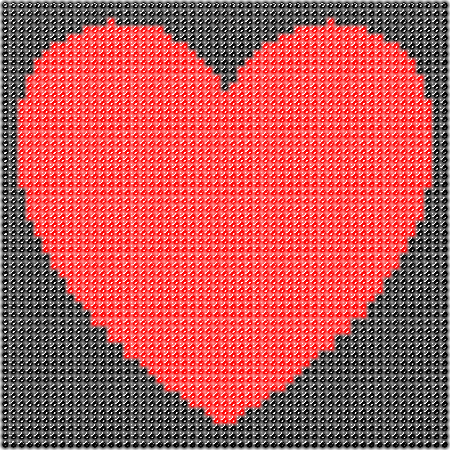 Red Heart Filtered – Shiny Effect