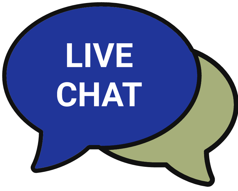 Live Chat Icon (Blue & Light Yellow)