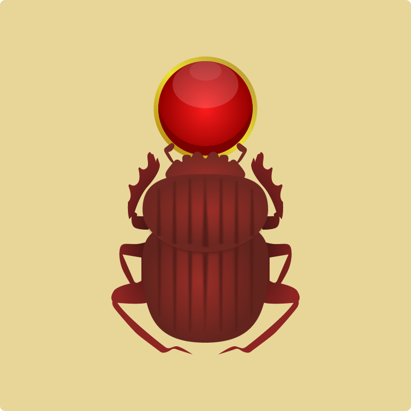 Egyptian Scarab with Sun Jewel