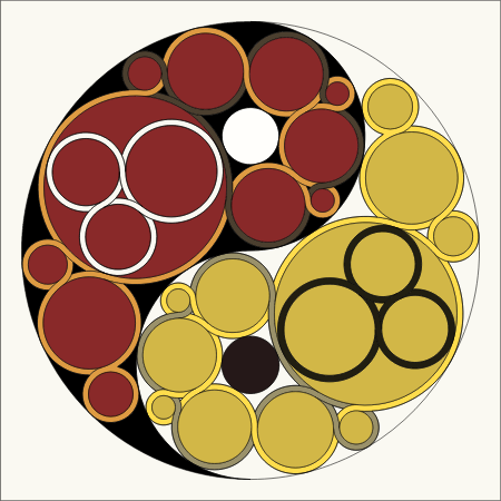 Yin Yang Using Circles and Celtic Knot