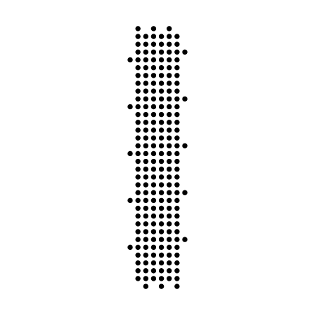 Dotted Capital I – Straight Dotted Line