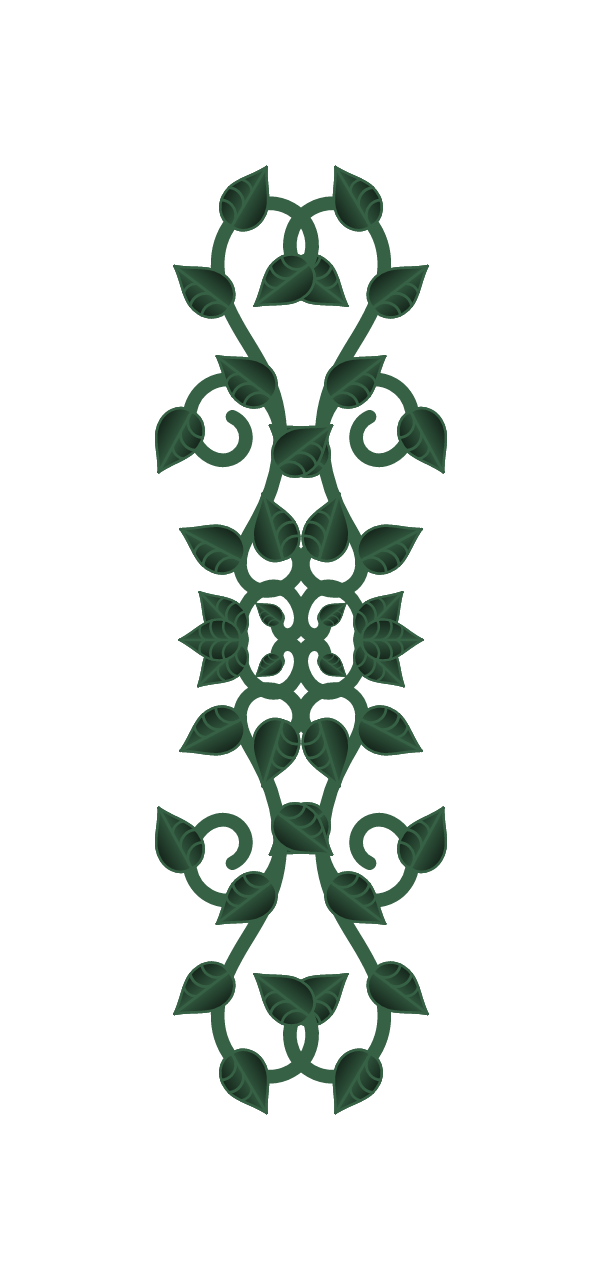 Double Leaf Garland - Vertical