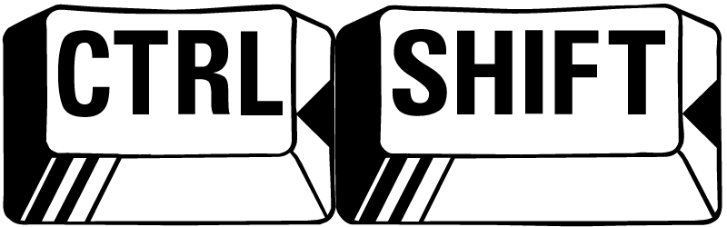 Control + "Shift" Key Icon (Image)