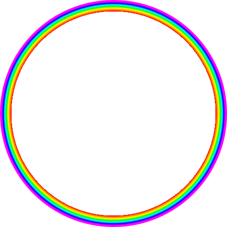 Radial Rainbow Gradient - 10% Fill