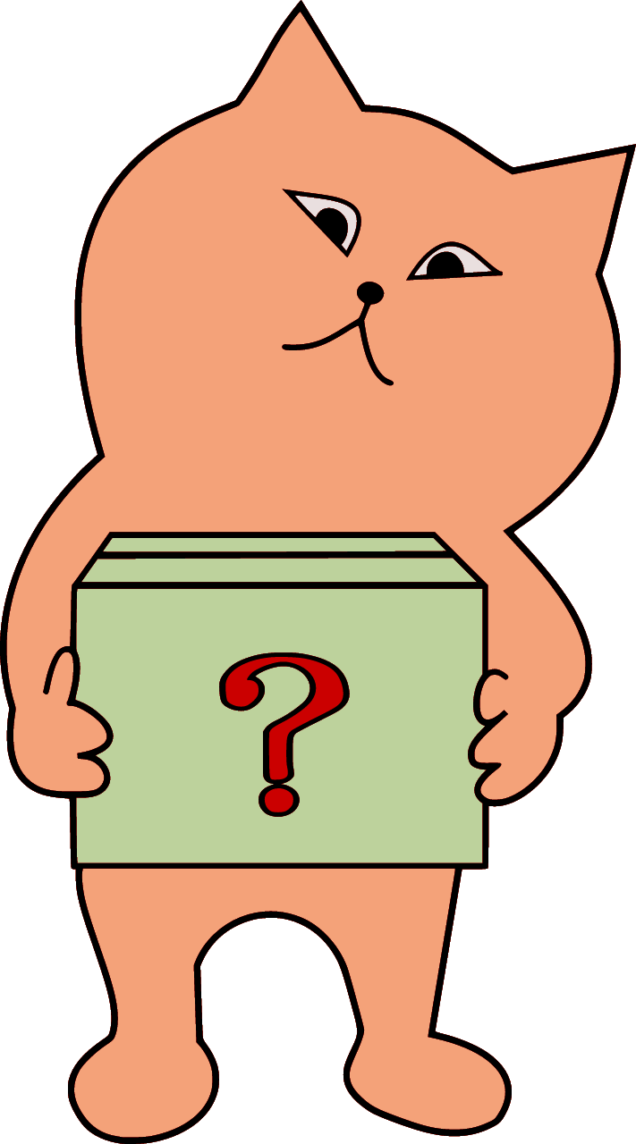 Cat in a Box - Vector Art