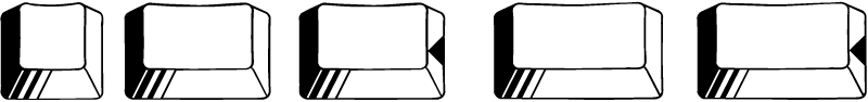 Blank Keyboard Keys Icon