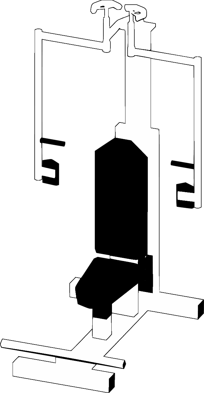 Pec Deck Machine (Converted from 3D)