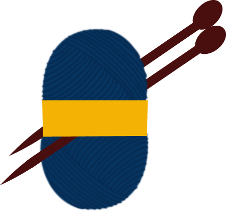 Yarn Ball with Knitting Needles
