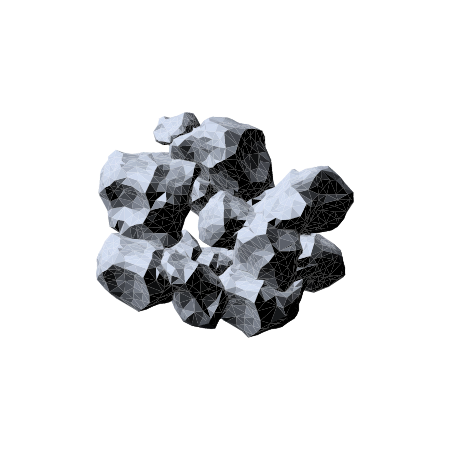 Low-Poly Rubble (Cell-Shaded SVG)