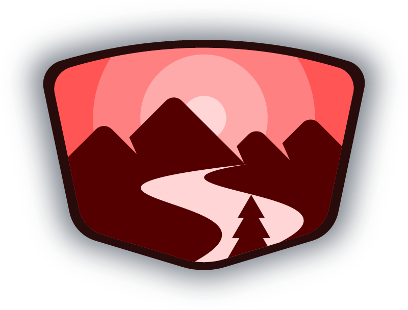 Scenery Logo in Red Tones