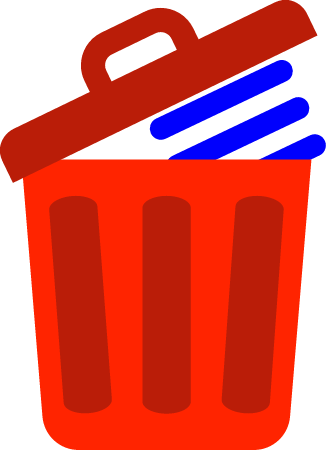 Trash Can Delete Icon – Web Design Asset
