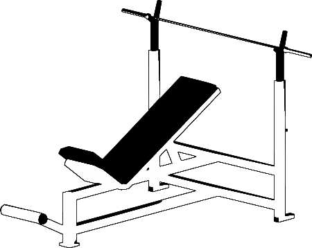 Incline Bench Press (3D to Vector)