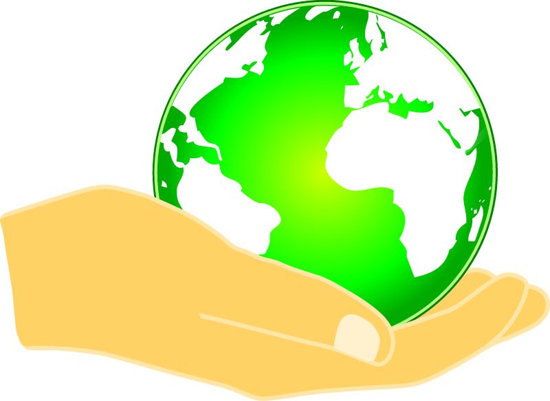 Hand Holding the Planet -
