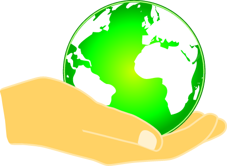 Hand Holding the Planet -