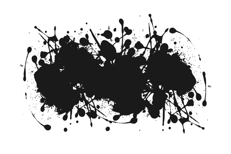 Black Ink Splatter