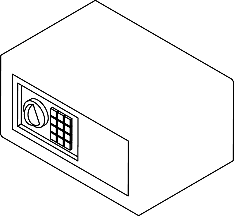 Hotel Safe Isometric