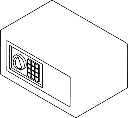 Hotel Safe Isometric