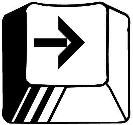 Right Arrow Key Icon