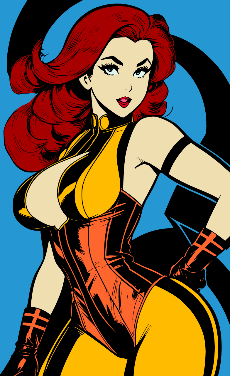 Retro Sci-Fi Woman (Color Final)