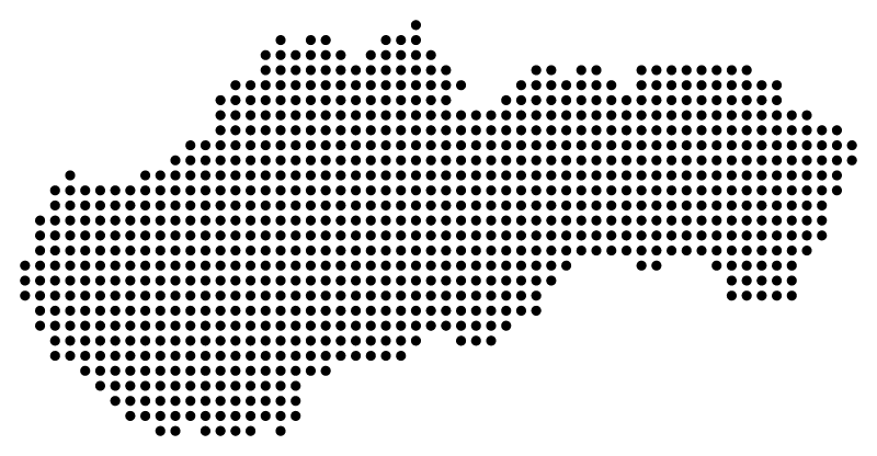Dotted Slovakia Even Lower Resolution – Pixel Map