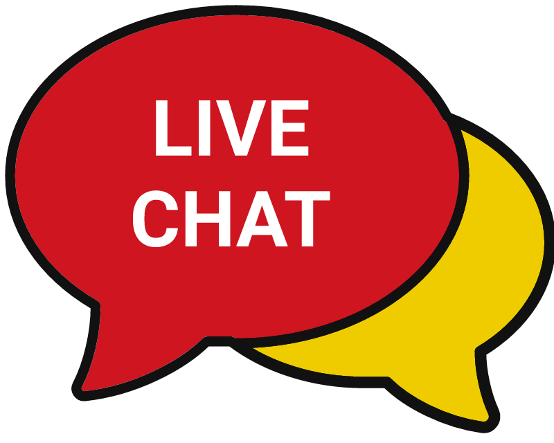Live Chat Icon (Red and Yellow)