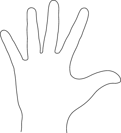 Palm Outline for Palmistry