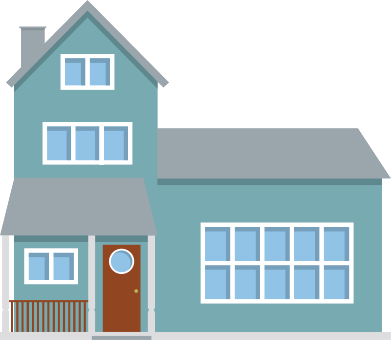 Flat Design 2D House