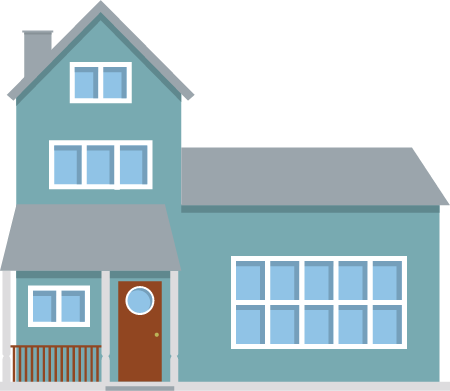 Flat Design 2D House