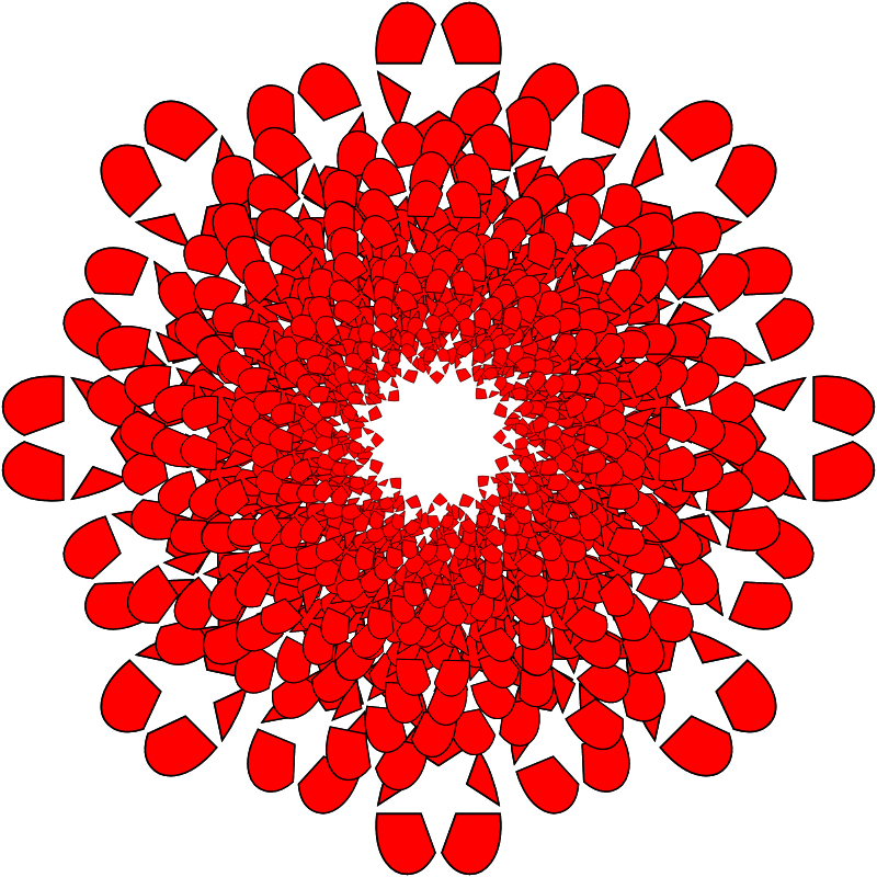 Star Broken Hearts Kruhotvar – Shape Pattern