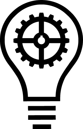 Gear Lightbulb - Idea Symbol