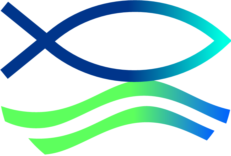 Christian Baptism Symbol with Gradient