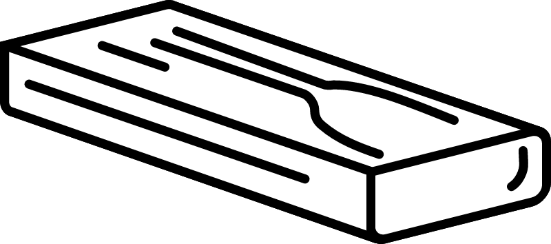 Wooden Plank Icon – Board Graphic