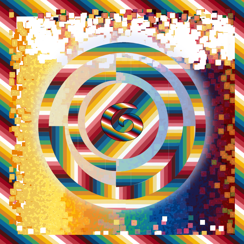 Delaunay-Inspired Abstract Design