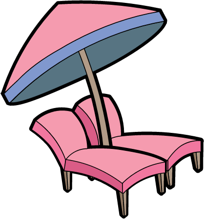 Cartoon Beach Chairs