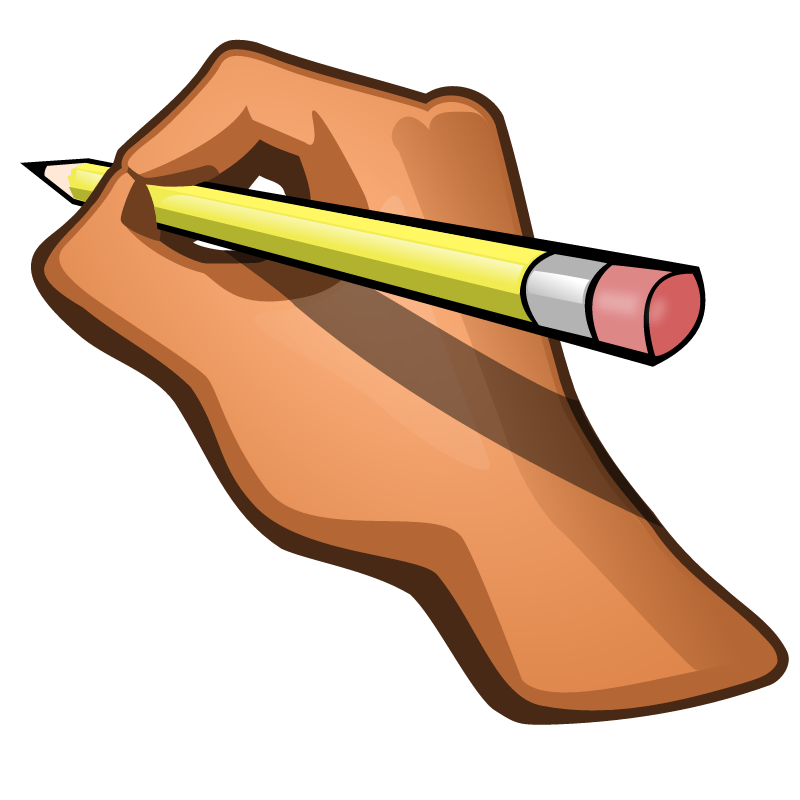 Hand Holding Pencil (Fixed Tip)