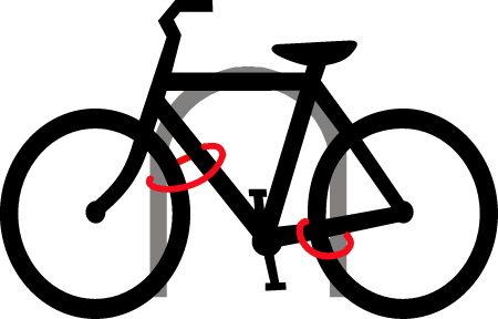 Locked Bicycle – 2 Locks Demonstration