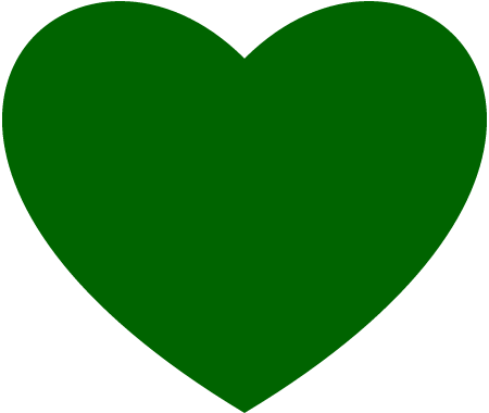 Dark Green Heart (💚)