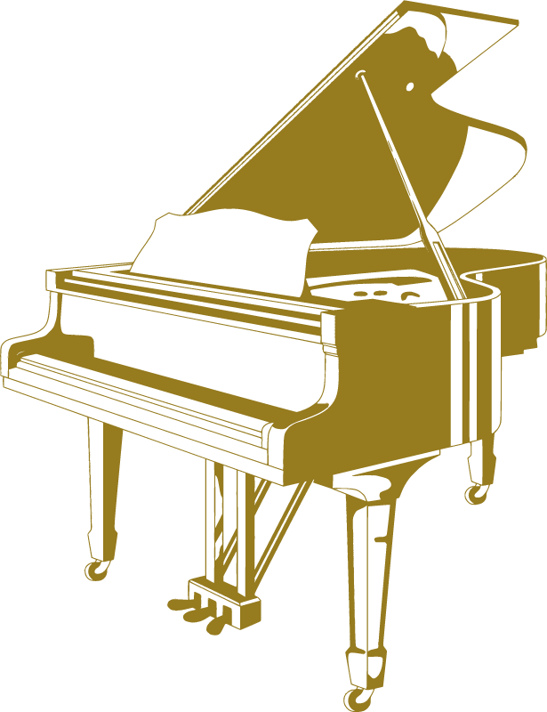 Unicolored Grand Piano