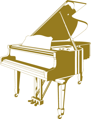 Unicolored Grand Piano