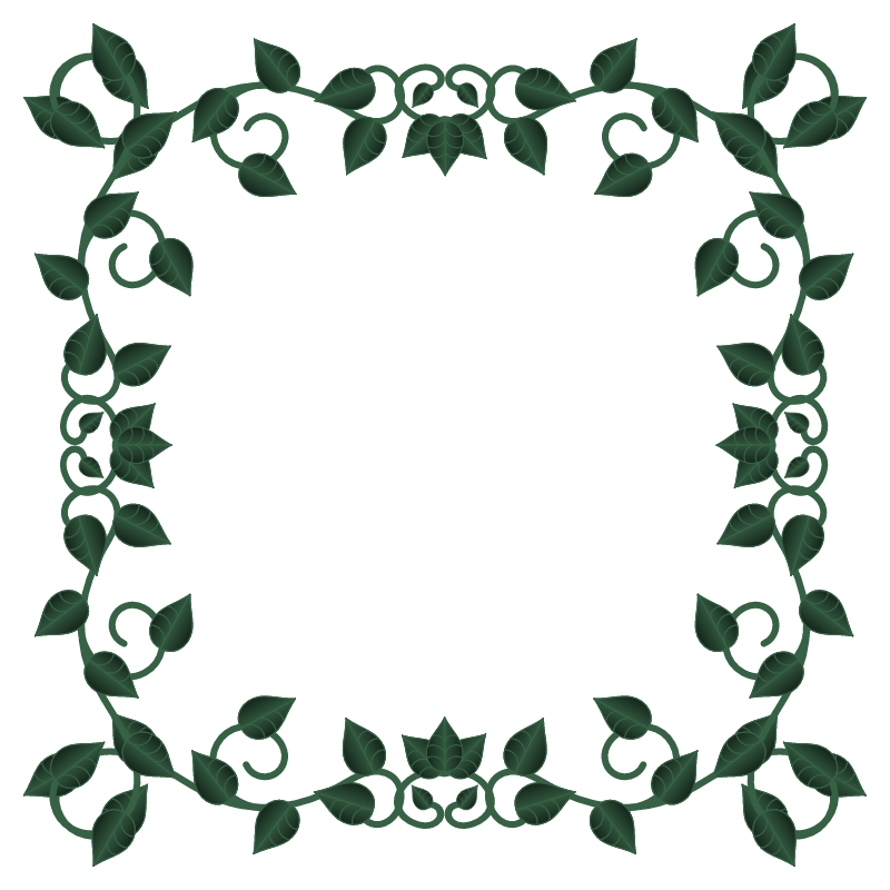 Frame with Leaf Garland