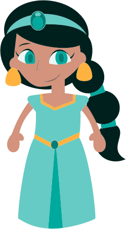 Middle Eastern Princess – Cartoon Style