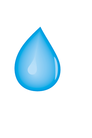 Blue Water Droplet