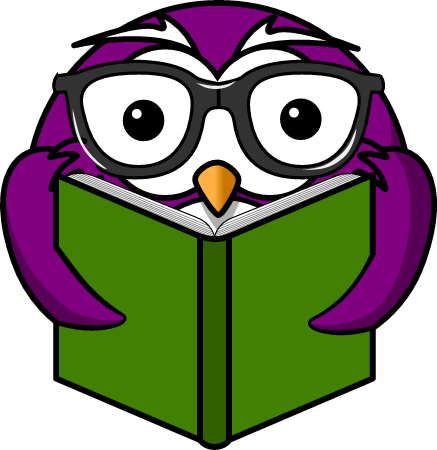 Owl Reading with Glasses