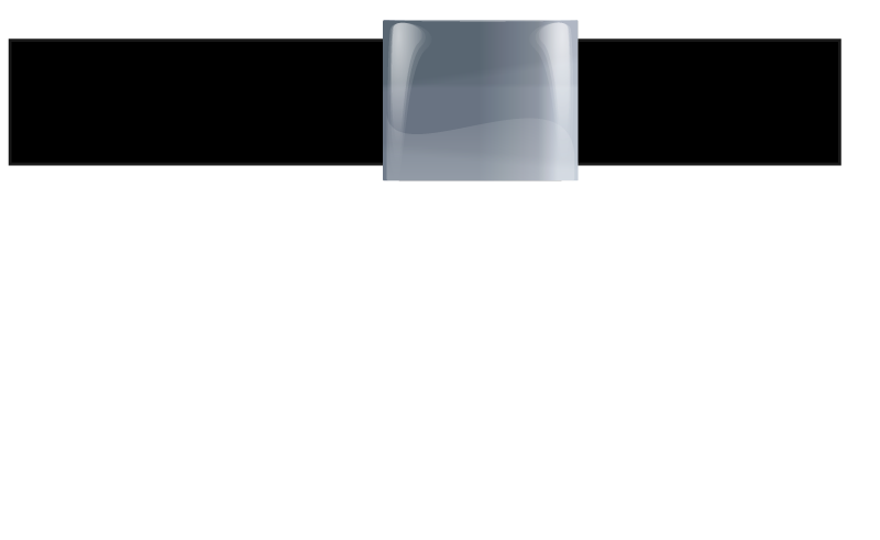 Thick Black Belt with Silver Padlock Buckle