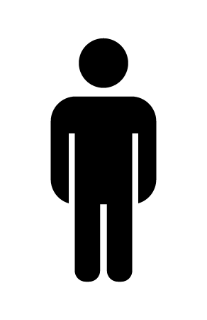 Simple Man Silhouette (Reversed)