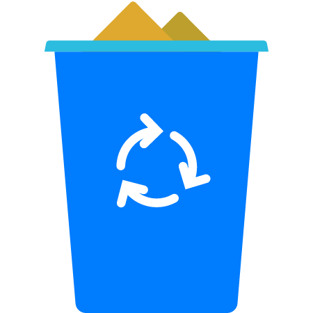 Flat Recycle Bin Icon