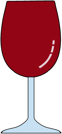 Red Wine Glass Overflowing