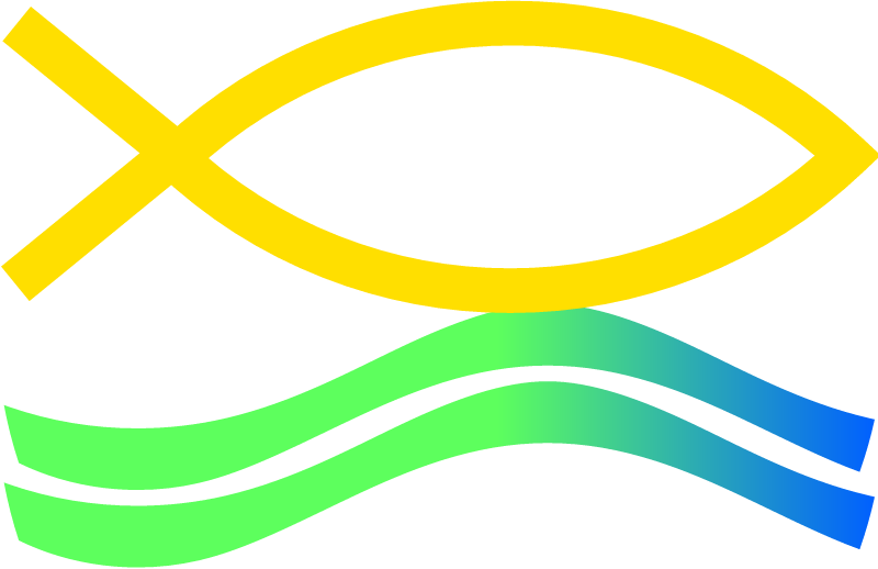 Golden Christian Baptism Symbol